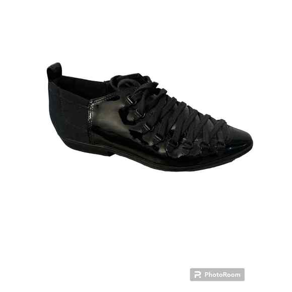 NEW A7ELJE Atelje 71 LACE UP PATENT LEATHER SHOES SZ 7 - Picture 1 of 3